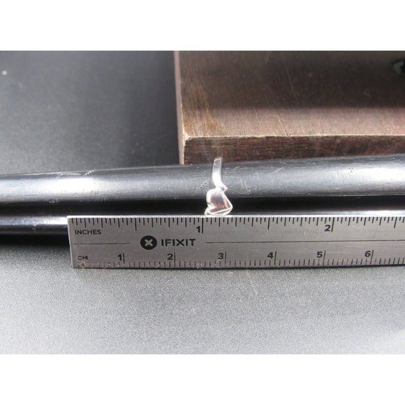 Size 4.5 Sterling Silver Small Cute Heart Band Ring - Picture 5 of 6